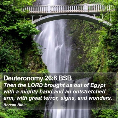Deuteronomy 26:8 BSB Bible Verse Image