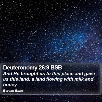 Deuteronomy 26:9 BSB Bible Verse Image