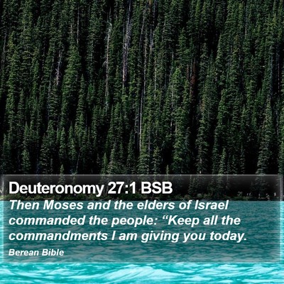 Deuteronomy 27:1 BSB Bible Verse Image