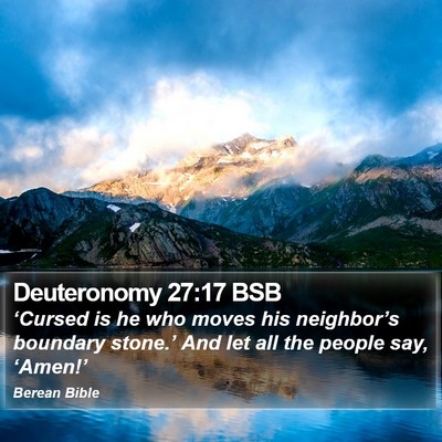 Deuteronomy 27:17 BSB Bible Verse Image