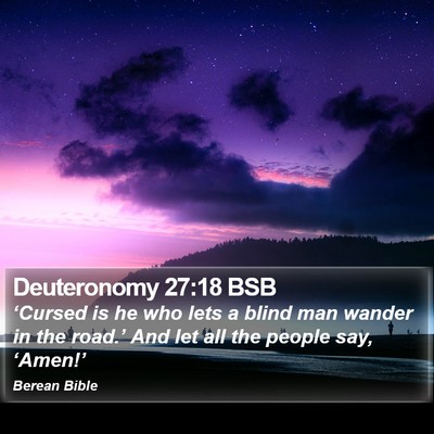 Deuteronomy 27:18 BSB Bible Verse Image