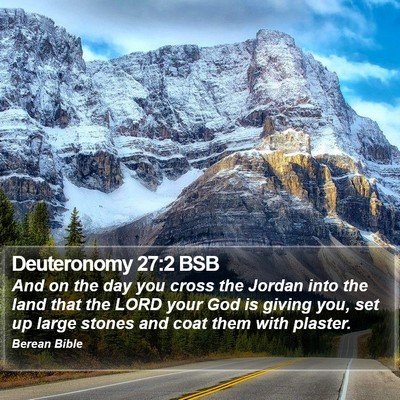 Deuteronomy 27:2 BSB Bible Verse Image