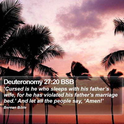 Deuteronomy 27:20 BSB Bible Verse Image