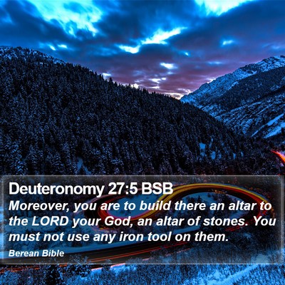 Deuteronomy 27:5 BSB Bible Verse Image