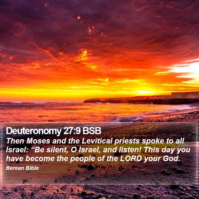 Deuteronomy 27:9 BSB Bible Verse Image