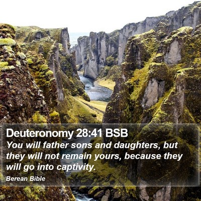 Deuteronomy 28:41 BSB Bible Verse Image
