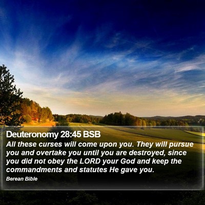 Deuteronomy 28:45 BSB Bible Verse Image