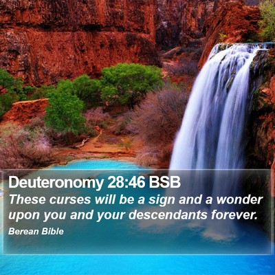 Deuteronomy 28:46 BSB Bible Verse Image