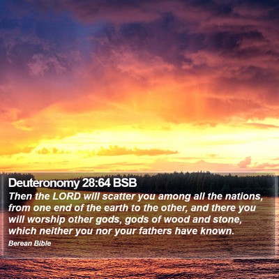 Deuteronomy 28:64 BSB Bible Verse Image