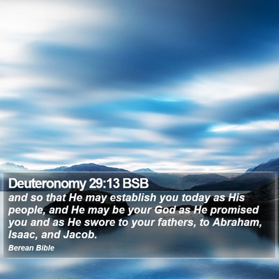 Deuteronomy 29:13 BSB Bible Verse Image