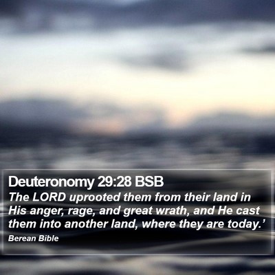 Deuteronomy 29:28 BSB Bible Verse Image