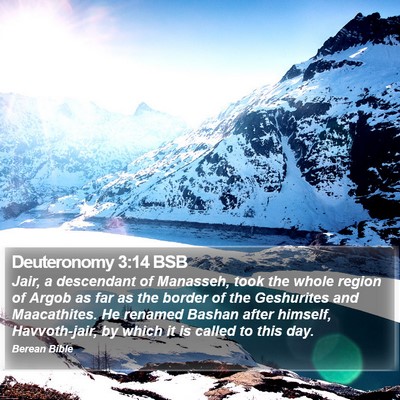 Deuteronomy 3:14 BSB Bible Verse Image