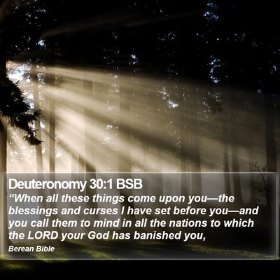 Deuteronomy 30:1 BSB Bible Verse Image
