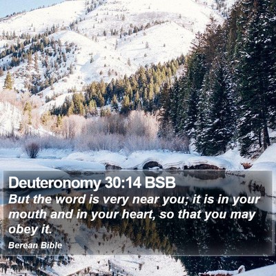 Deuteronomy 30:14 BSB Bible Verse Image