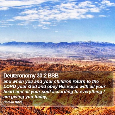 Deuteronomy 30:2 BSB Bible Verse Image