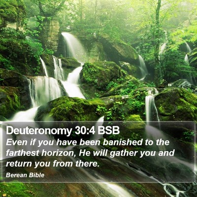 Deuteronomy 30:4 BSB Bible Verse Image