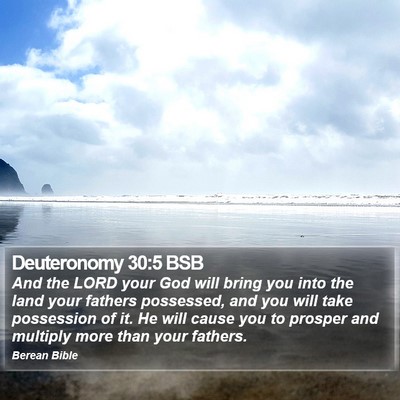 Deuteronomy 30:5 BSB Bible Verse Image