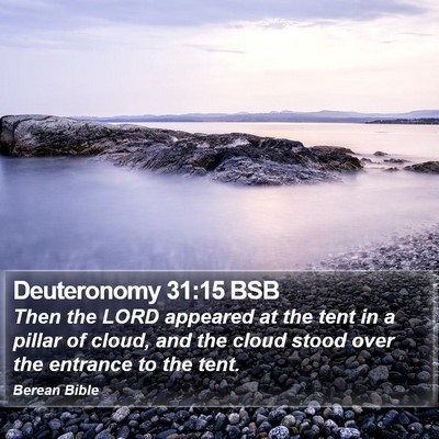 Deuteronomy 31:15 BSB Bible Verse Image