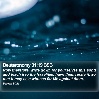Deuteronomy 31:19 BSB Bible Verse Image