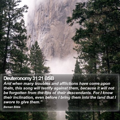 Deuteronomy 31:21 BSB Bible Verse Image