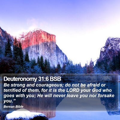 Deuteronomy 31:6 BSB Bible Verse Image