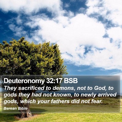 Deuteronomy 32:17 BSB Bible Verse Image