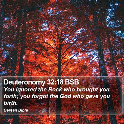 Deuteronomy 32:18 BSB Bible Verse Image