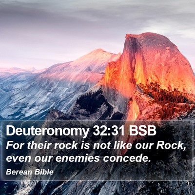 Deuteronomy 32:31 BSB Bible Verse Image