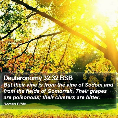 Deuteronomy 32:32 BSB Bible Verse Image