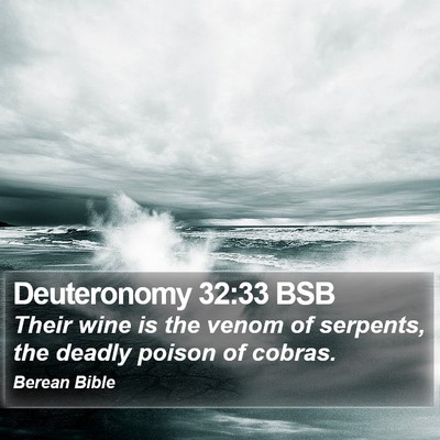 Deuteronomy 32:33 BSB Bible Verse Image
