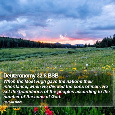 Deuteronomy 32:8 BSB Bible Verse Image