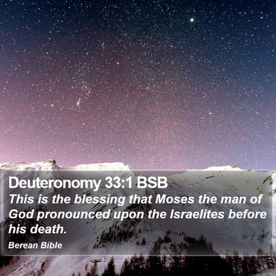 Deuteronomy 33:1 BSB Bible Verse Image