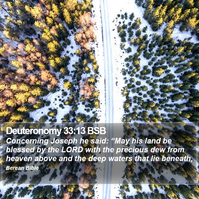 Deuteronomy 33:13 BSB Bible Verse Image