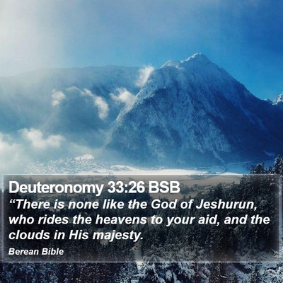Deuteronomy 33:26 BSB Bible Verse Image
