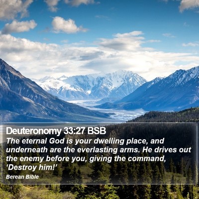 Deuteronomy 33:27 BSB Bible Verse Image