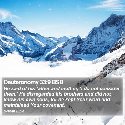 Deuteronomy 33:9 BSB Bible Verse Image