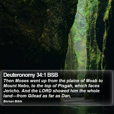Deuteronomy 34:1 BSB Bible Verse Image