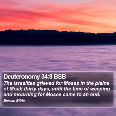 Deuteronomy 34:8 BSB Bible Verse Image
