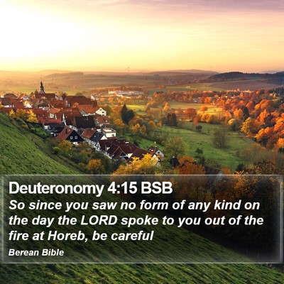 Deuteronomy 4:15 BSB Bible Verse Image