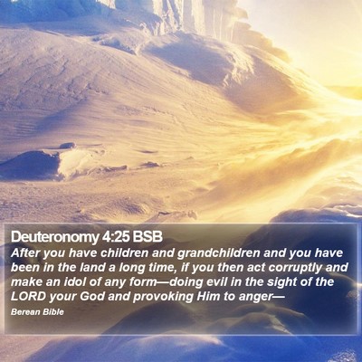 Deuteronomy 4:25 BSB Bible Verse Image