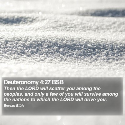 Deuteronomy 4:27 BSB Bible Verse Image