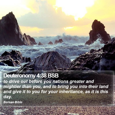Deuteronomy 4:38 BSB Bible Verse Image