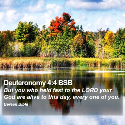 Deuteronomy 4:4 BSB Bible Verse Image