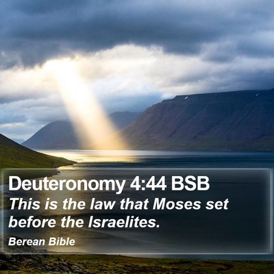 Deuteronomy 4:44 BSB Bible Verse Image