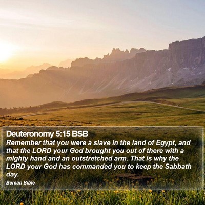 Deuteronomy 5:15 BSB Bible Verse Image