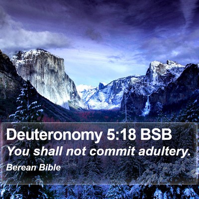 Deuteronomy 5:18 BSB Bible Verse Image