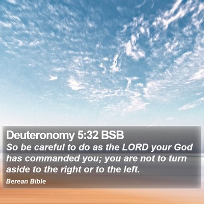 Deuteronomy 5:32 BSB Bible Verse Image