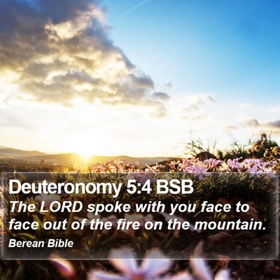 Deuteronomy 5:4 BSB Bible Verse Image