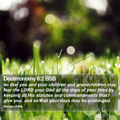 Deuteronomy 6:2 BSB Bible Verse Image