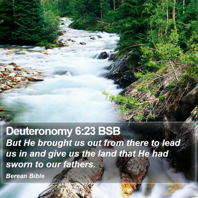 Deuteronomy 6:23 BSB Bible Verse Image